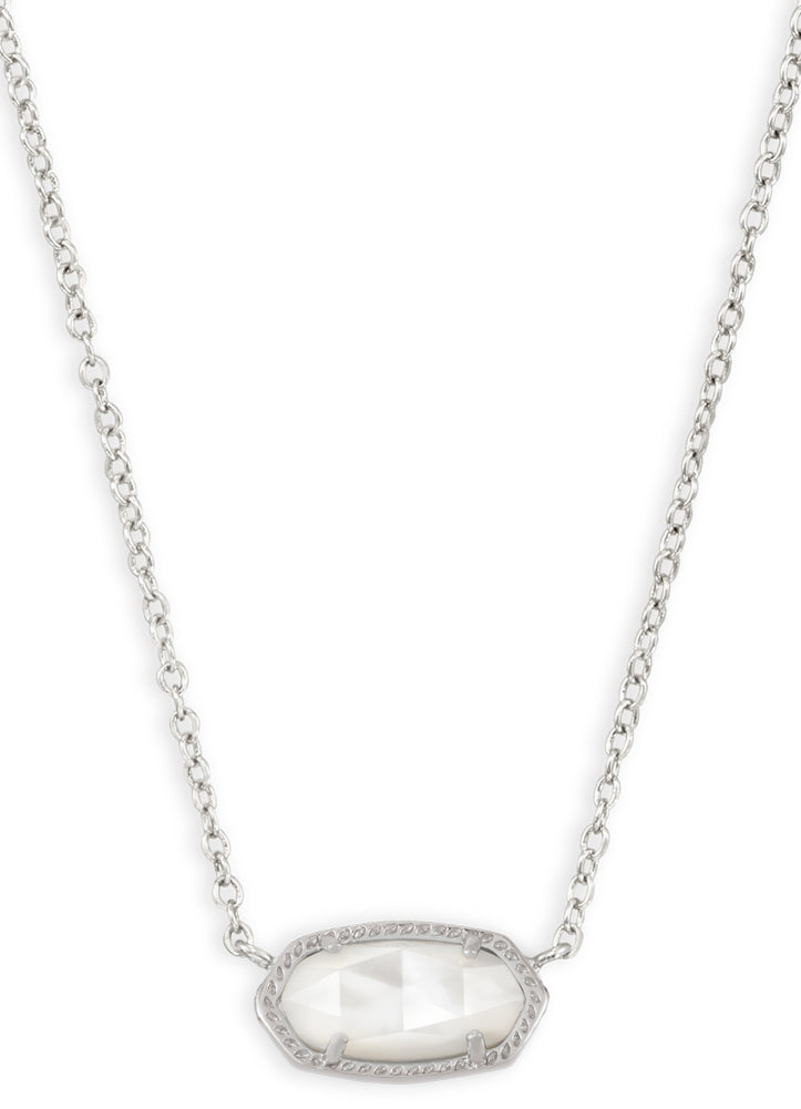 Elisa Sht Pen Neck Rhodium Ivy Mop by Kendra Scott
