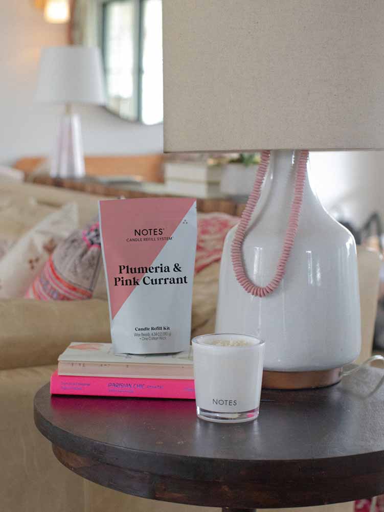 Candle Refill Kit Plumeria by Notes Candles