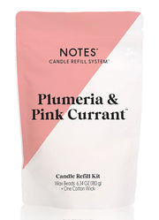 Candle Refill Kit Plumeria by Notes Candles
