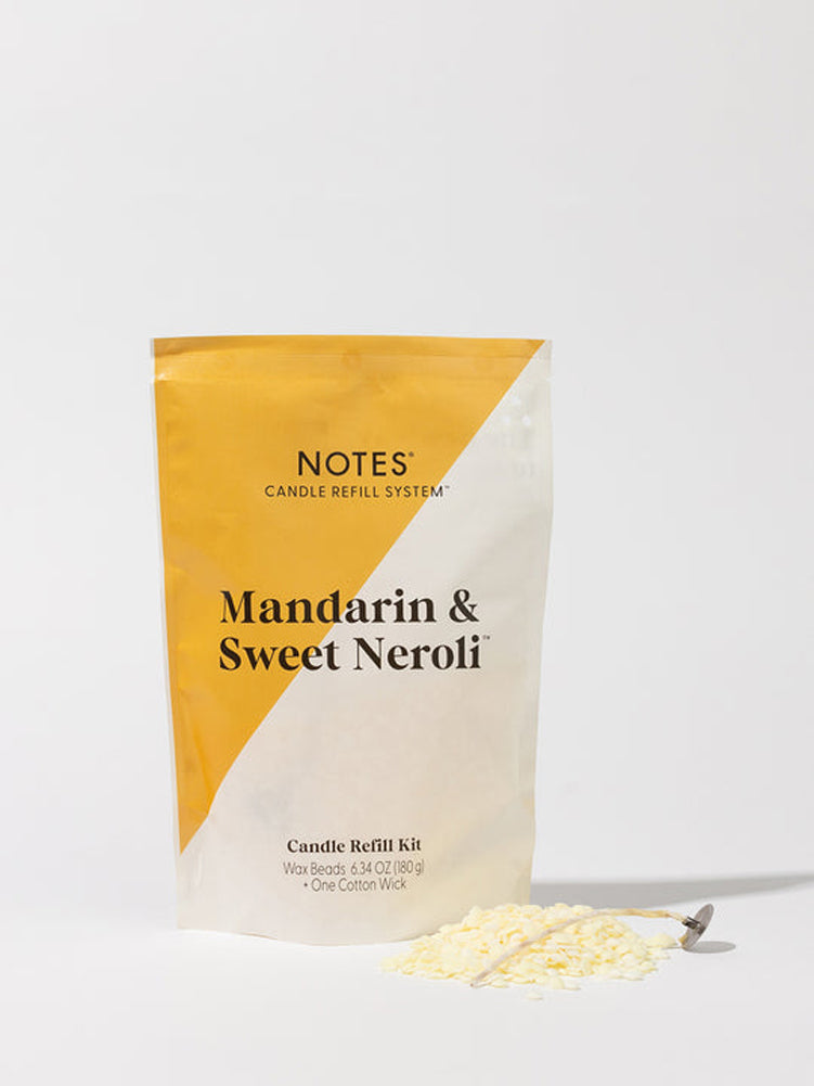 Candle Refill Kit in Mandarin by Notes Candles