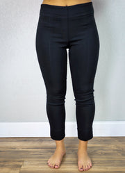 Cigarette Ankle Pant in Black by Renaur