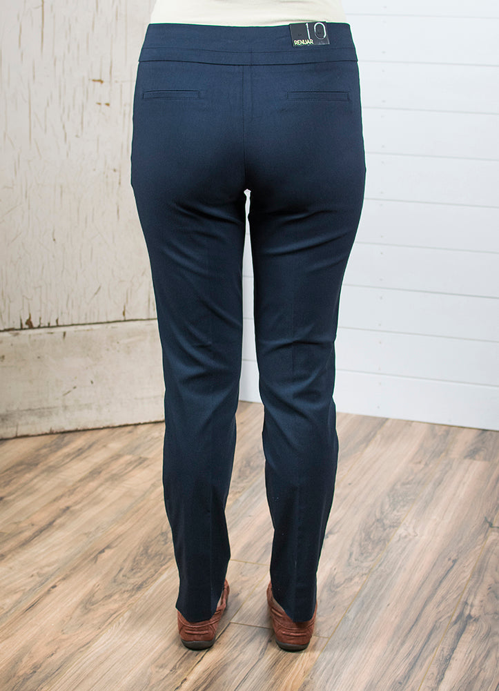 Pull On Skinny Pant in Midnight by Renuar