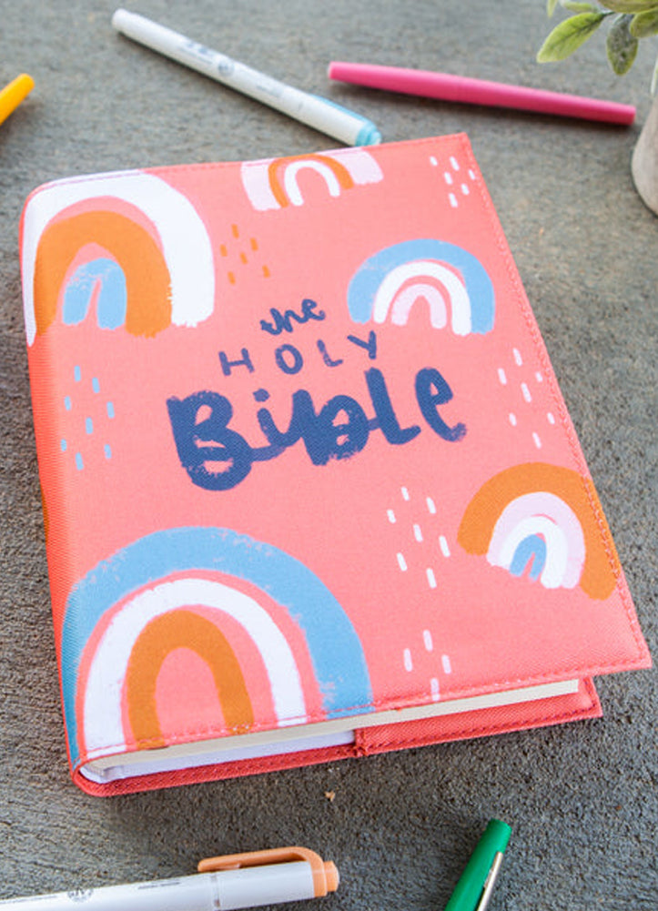 Rainbow Wishes Bible Slipcover by Kingfolk Co