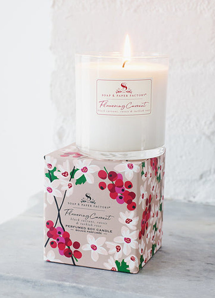 Flowering Currant Lg Candle by Soap and Paper Factory