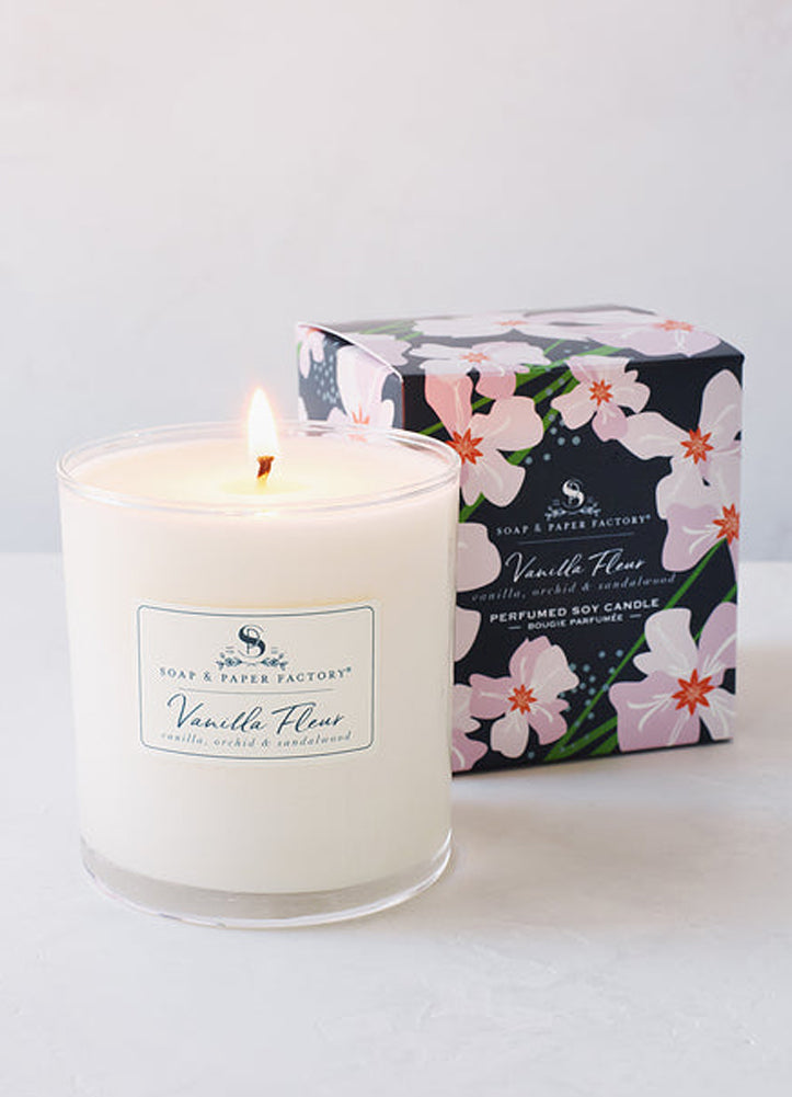 Vanilla Fleur Candle by Soap and Paper Factory