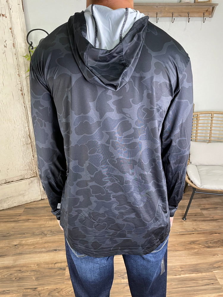 Arkansas Preformance Camo Hoodie in Black by Drake