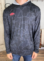 Arkansas Preformance Camo Hoodie in Black by Drake