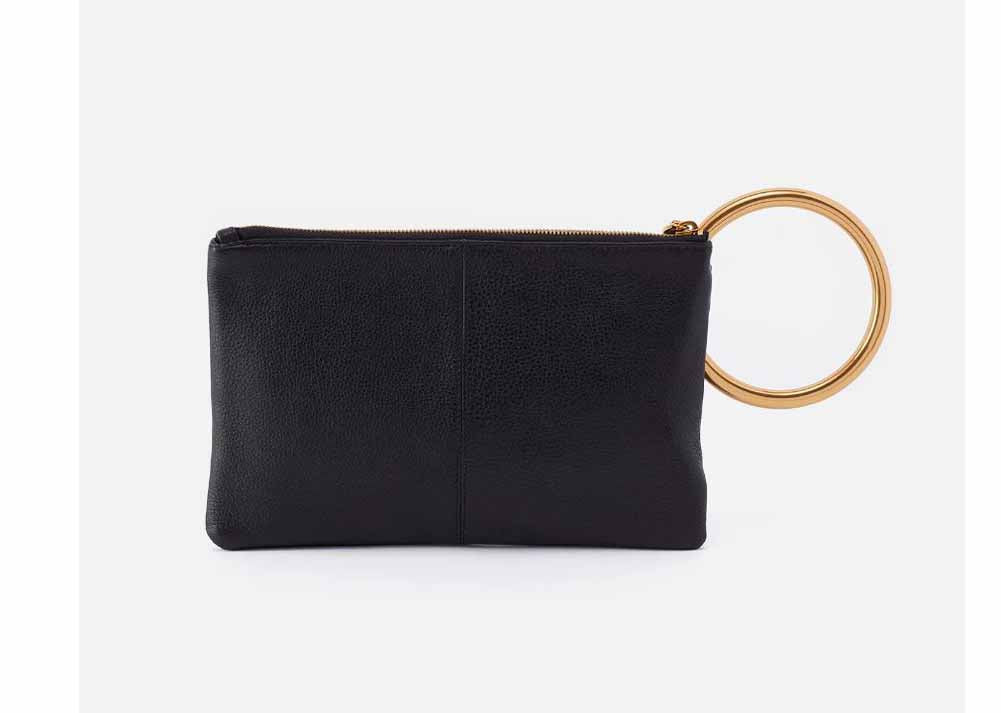 Shelia Ring Clutch in Black by Hobo