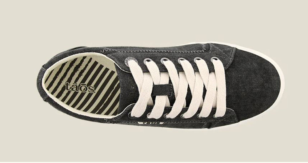 Star in Charcoal Washed Canvas by Taos Footwear