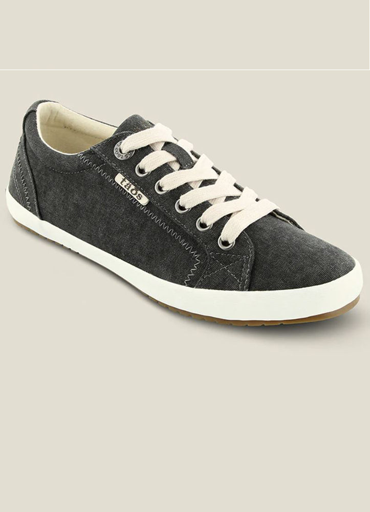 Star in Charcoal Washed Canvas by Taos Footwear