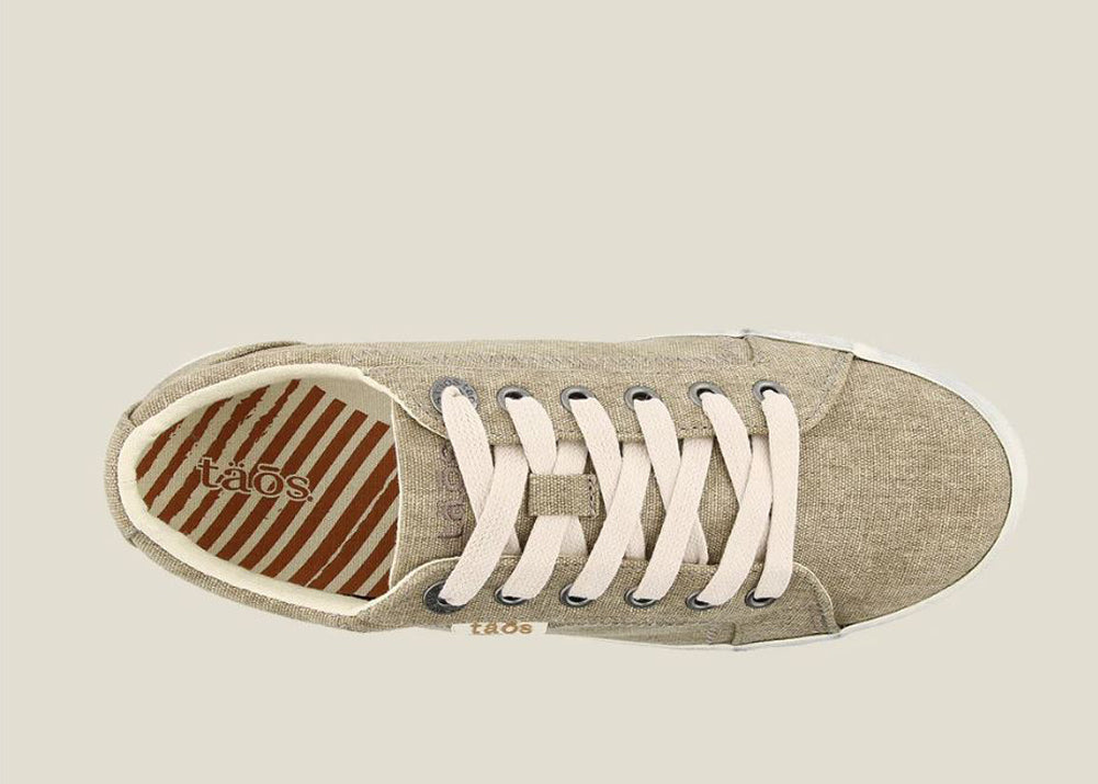 Star in Khaki Washed Canvas by Taos Footwear