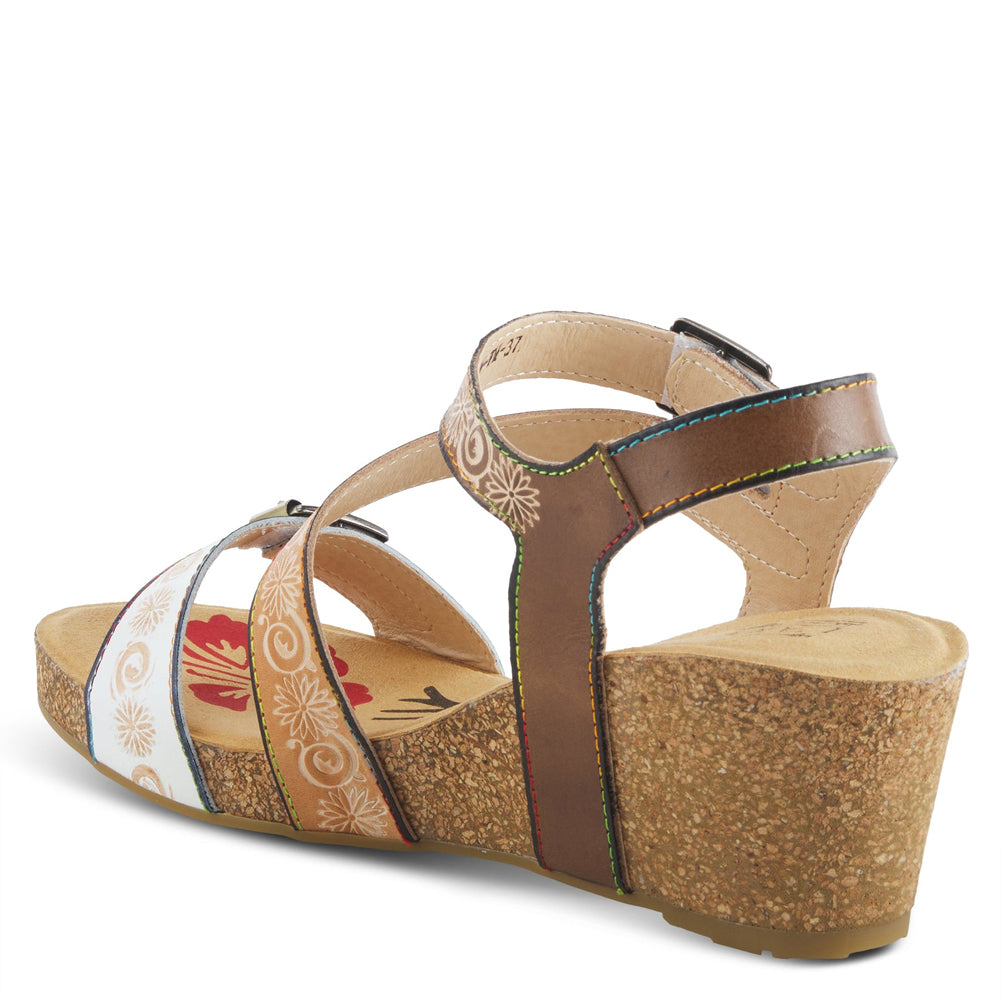 Tanja in White Multi Leather by L'Artiste
