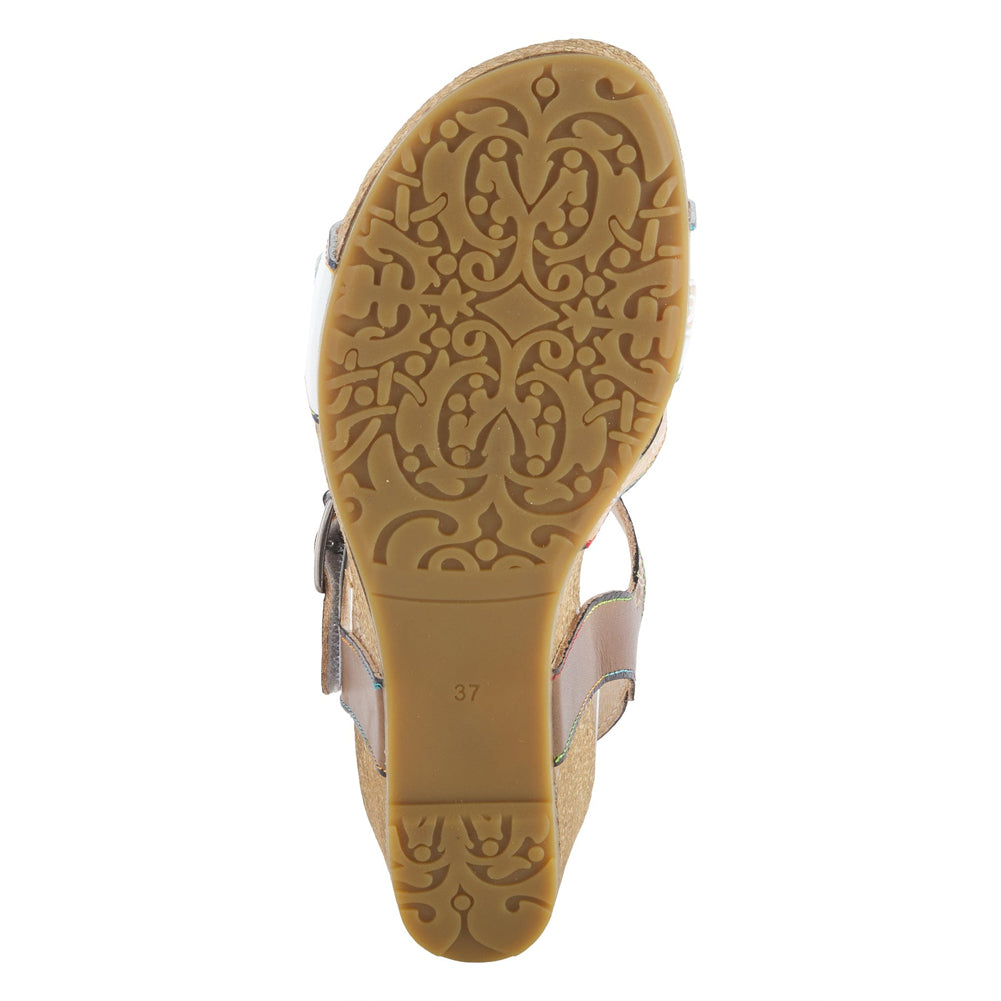 Tanja in White Multi Leather by L'Artiste
