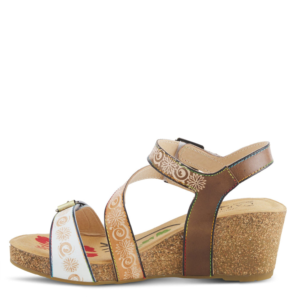 Tanja in White Multi Leather by L'Artiste