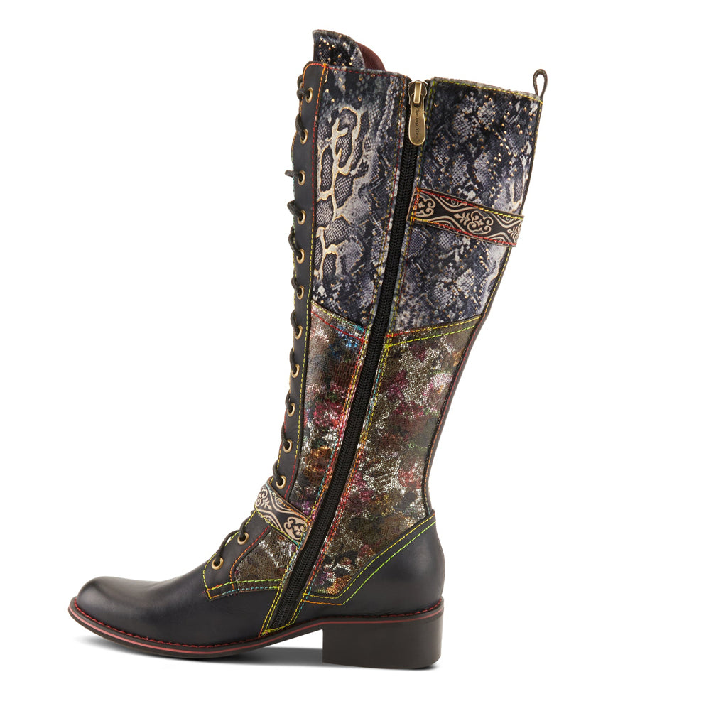 Vaneyck in Black Multi Leather by L'Artiste