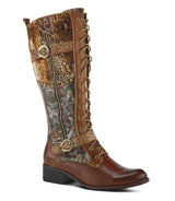 Vaneyck in Brown Multi Leather by L'Artiste
