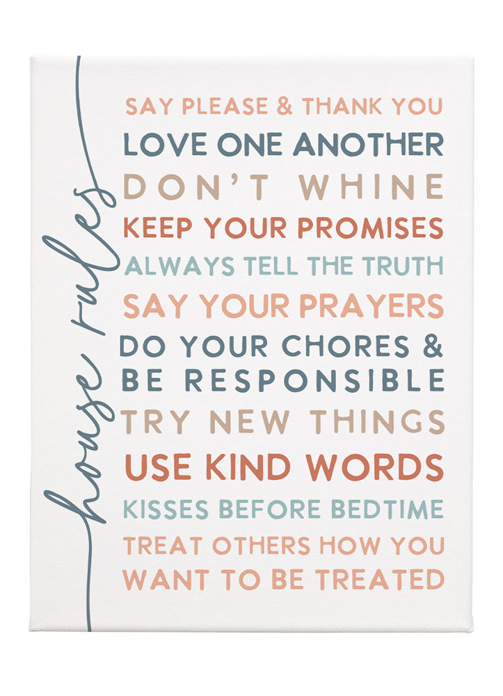 House Rules 9x12 by Sincere Surroundings