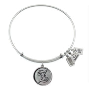 Initial ''Z'' Bangle in Silver by Wind & Fire Jewelry