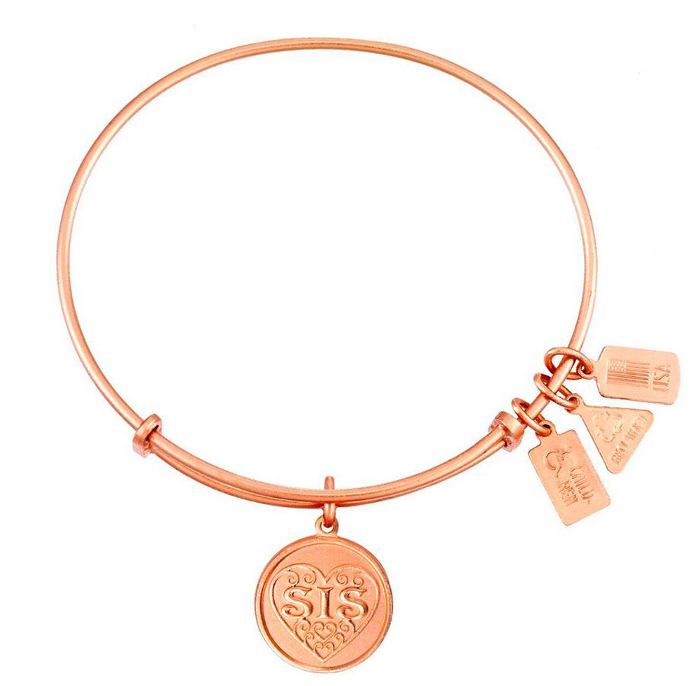 Sis Bangle in Rose Gold by Wind & Fire