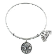 Always Kiss Me Goodnight in Silver by Wind & Fire Jewelry