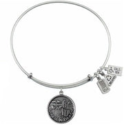 Lifes A Beach Bangle in Silver by Wind & Fire