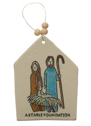 Stoneware Nativity Ornament by Creative Co-op