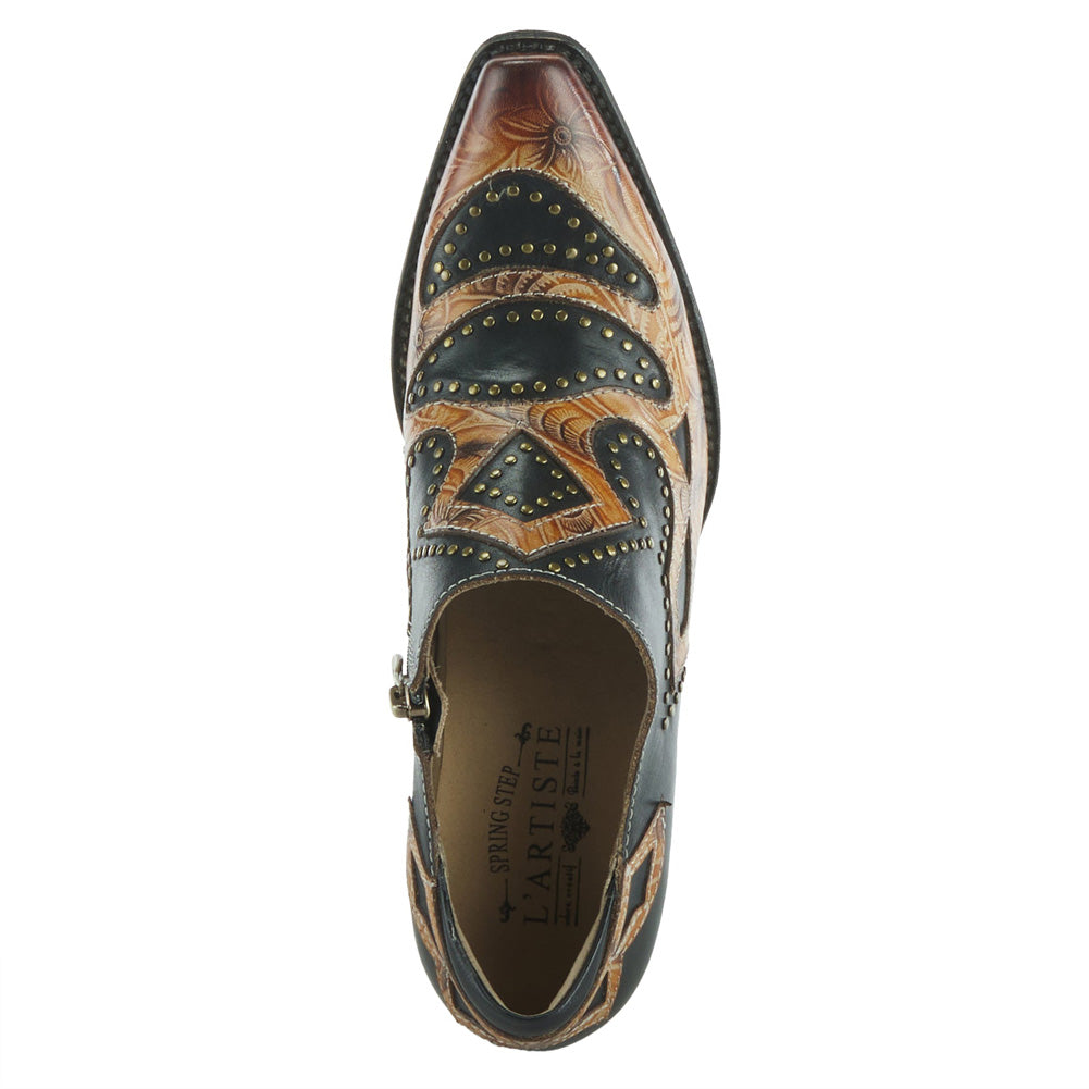Zappa in Black Multi Leather by L'Artiste